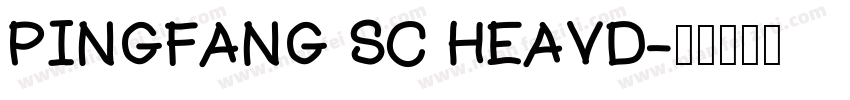 PINGFANG SC HEAVD字体转换